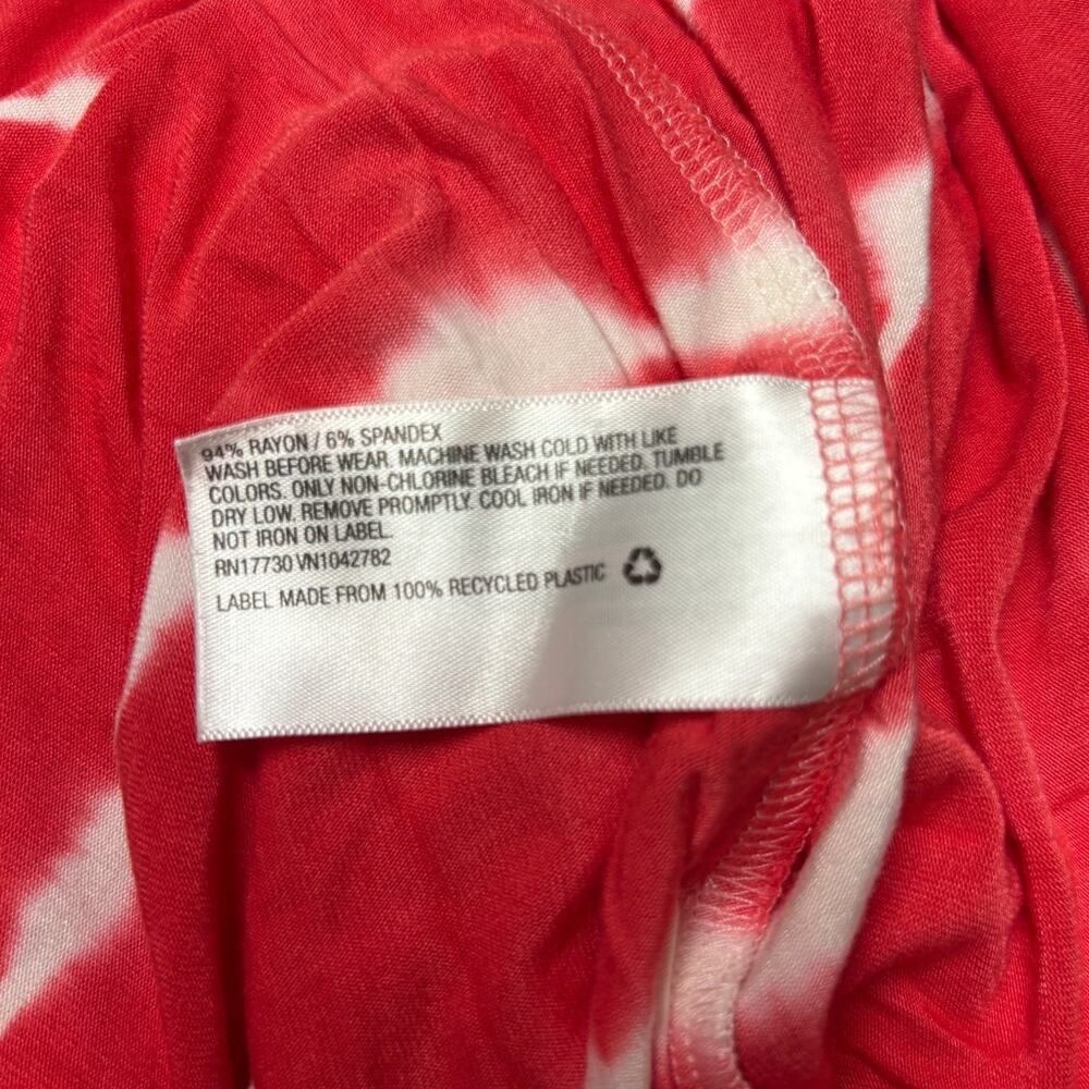 Isabel Maternity By Target XXL Red tie Dye Maxi Dress Stretch Sleeveless Women - Picture 8 of 10